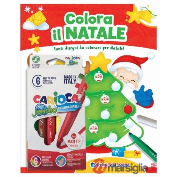 Colora il Natale. Tanti disegni da colorare per Natale! Ediz. a colori. Con 10 pennarelli