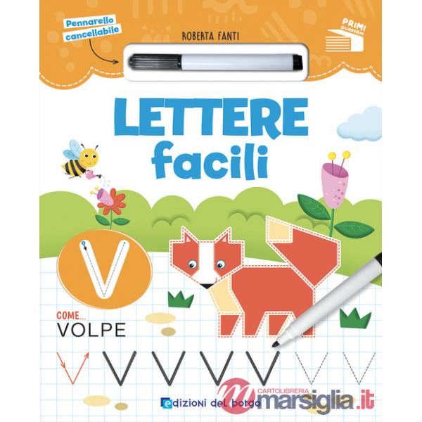 Lettere facili. Ediz. a colori. Con pennarello cancellabile