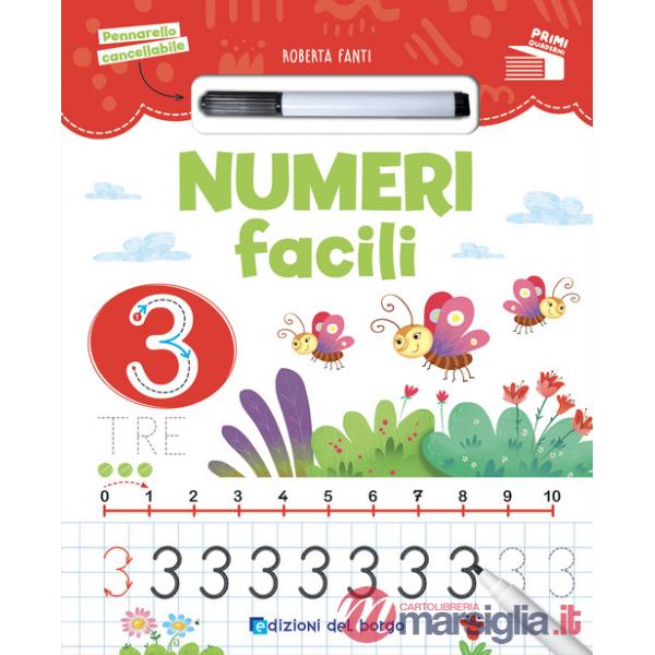 Numeri facili. Ediz. a colori. Con pennarello cancellabile