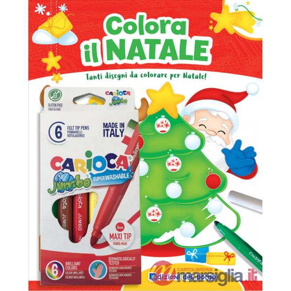 Colora il Natale. Tanti disegni da colorare per Natale! Ediz. a colori. Con 6 pennarelli