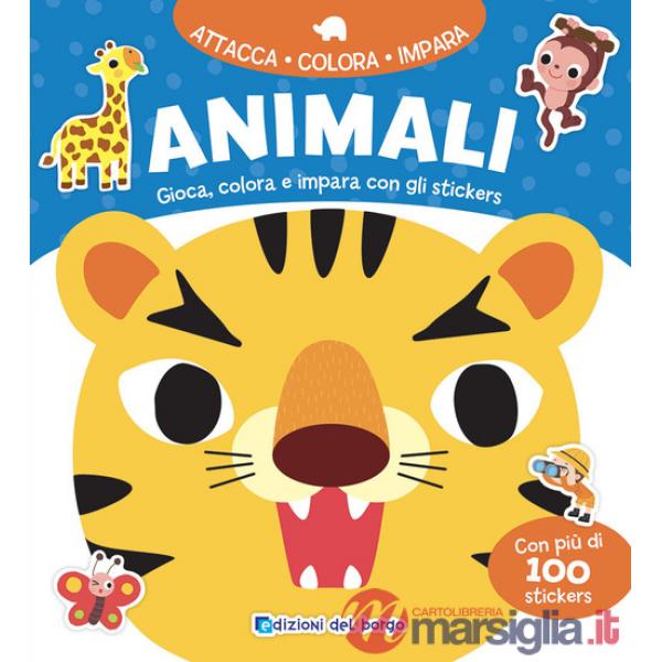 Animali. Gioca, colora e impara con gli stickers. Ediz. a colori