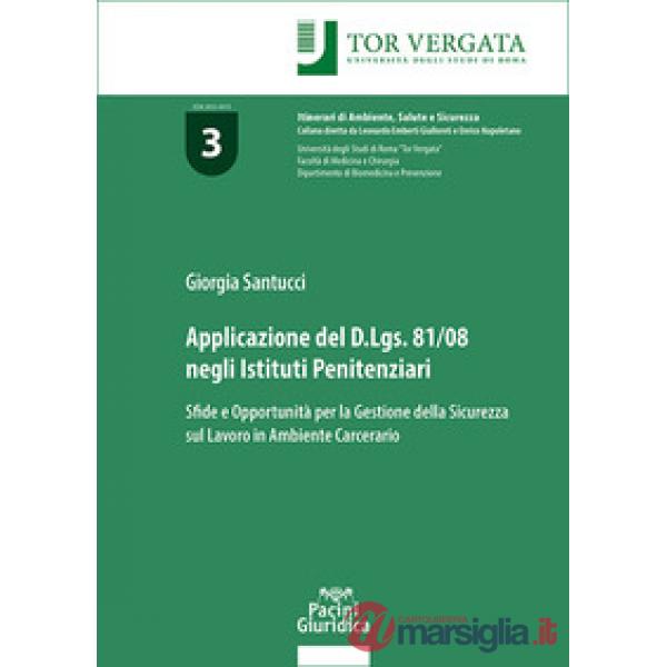 Applicazione del D.Lgs 81/08 negli istituti penitenziari. Sfide e opportunità per la gestione della sicurezza sul lavoro in ambi