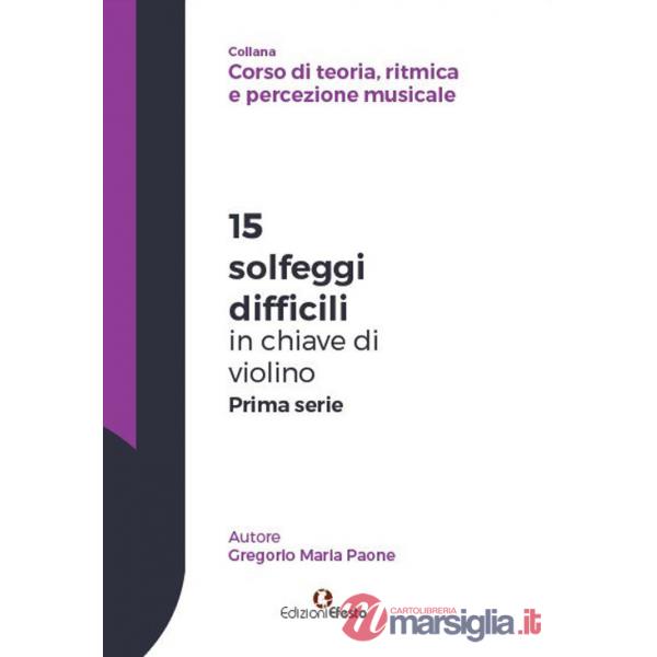 15 solfeggi difficili in chiave di violino prima serie