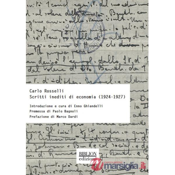 Scritti inediti di economia (1924-1927)