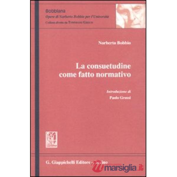 La consuetudine come fatto normativo