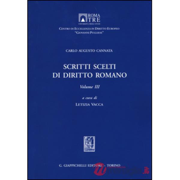Scritti scelti di diritto romano