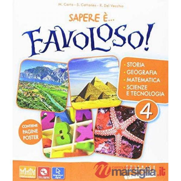 SAPERE E' FAVOLOSO 4 VOLUME UNICO KIT