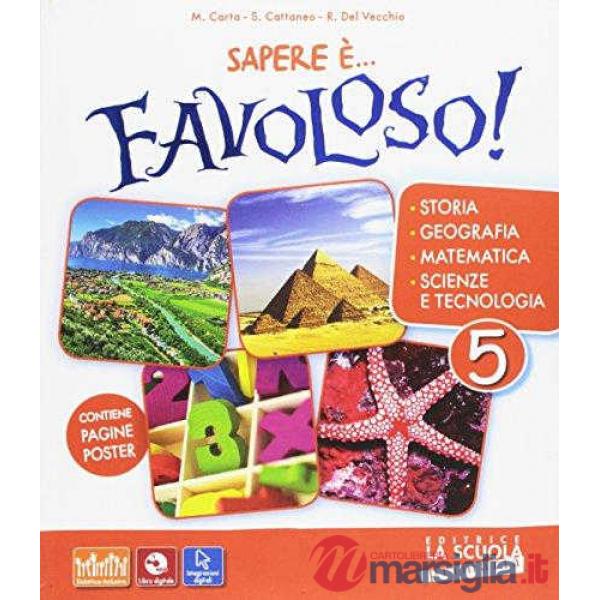 SAPERE E' FAVOLOSO 5 VOLUME UNICO KIT