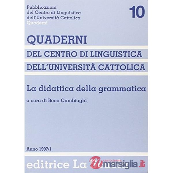 DIDATTICA DELLA GRAMMATICA