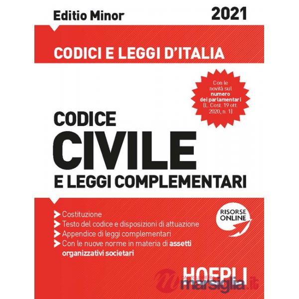 CODICE CIVILE MINOR 2021