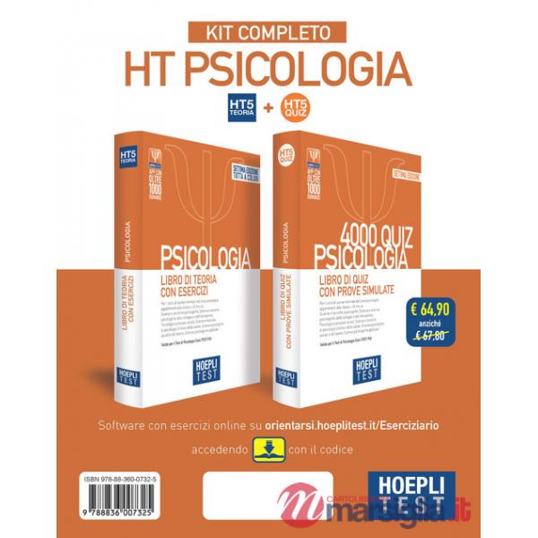 HOEPLI TEST. PSICOLOGIA. KIT COMPLETO: LIBRO DI TEORIA CON ESERCIZI