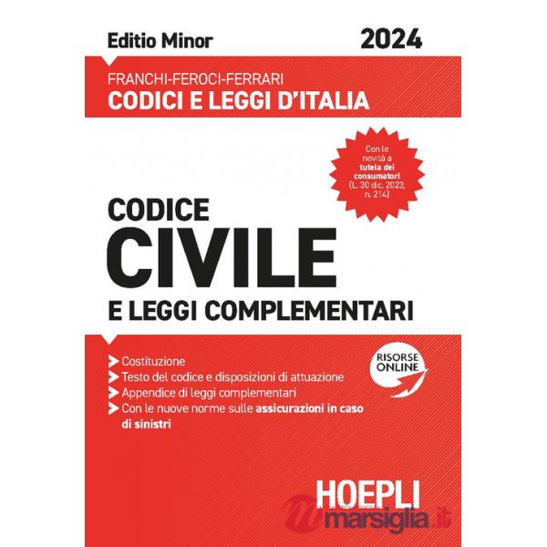 CODICE CIVILE E LEGGI COMPLEMENTARI 2024