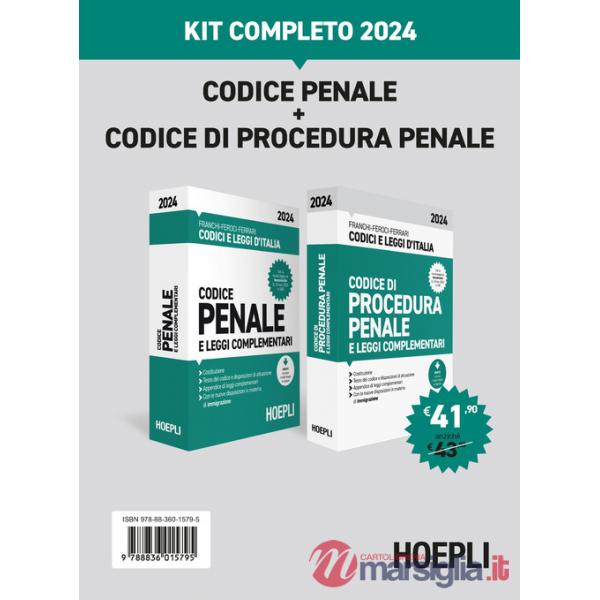 CODICE PENALE + CODICE DI PROCEDURA PENALE. KIT COMPLETO 2024. CON ESP