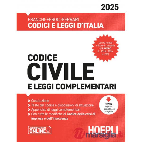 CODICE CIVILE E LEGGI COMPLEMENTARI 2025
