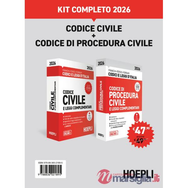 Codice civile + Codice di procedura civile. Kit completo 2026