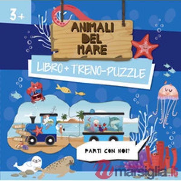 Animali del mare. Treno-puzzle. Ediz. a colori. Con puzzle