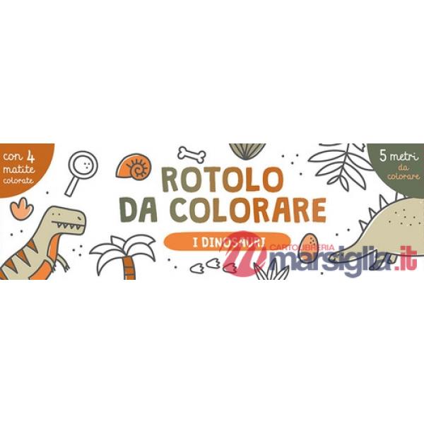 Dinosauri. Rotolo da colorare. Ediz. illustrata. Con 4 matite colorate (I)