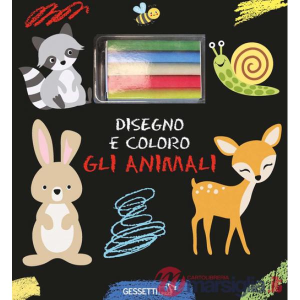 Disegno e coloro gli animali. Ediz. a colori. Con gessetti
