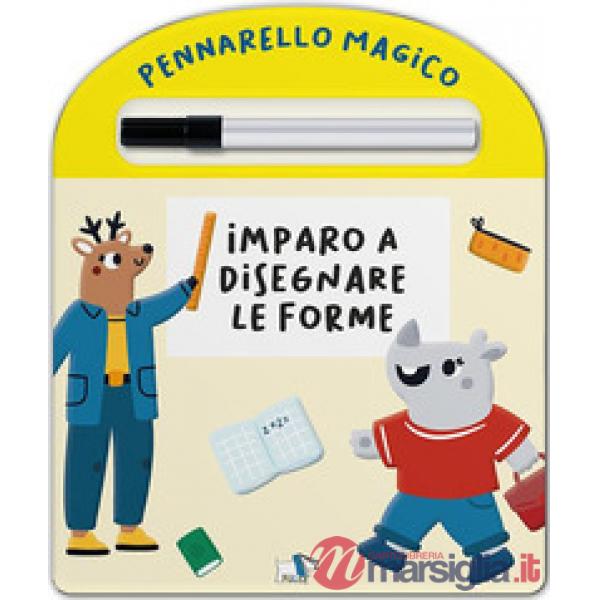 Imparo a disegnare le forme. Ediz. a colori. Con pennarello cancellabile