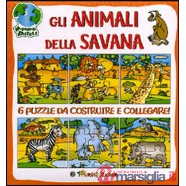 Animali della savana. Libro puzzle (Gli)
