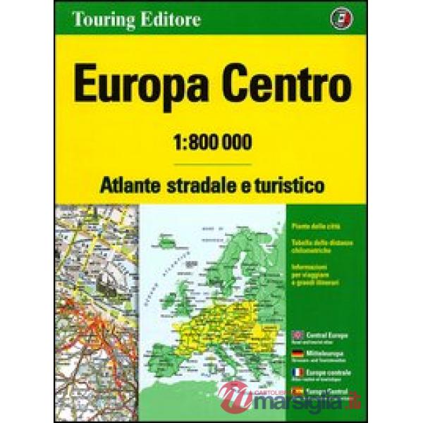 Europa centro. Atlante stradale e turistico 1:800.000. Ediz. multilingue