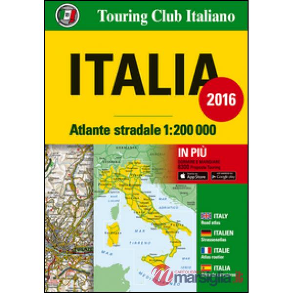 Atlante stradale Italia 1:200.000. Ediz. italiana, inglese, francese, tedesca e spagnola