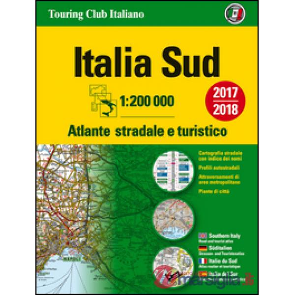 Atlante stradale Italia Sud 1:200.000. Ediz. multilingue