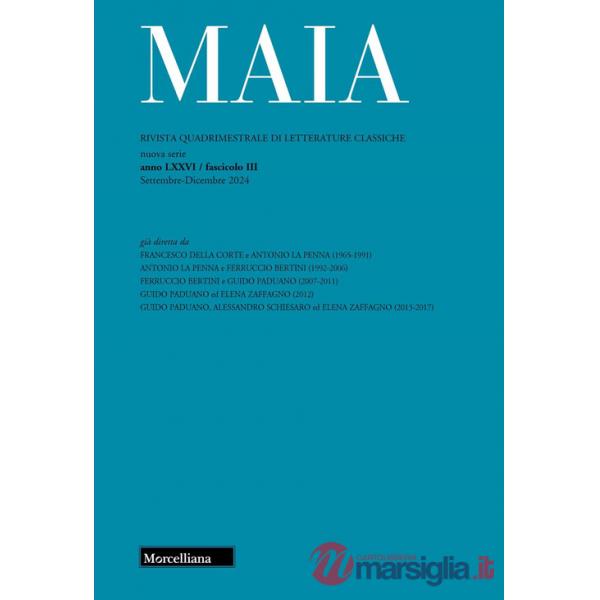 Maia. Rivista di letterature classiche (2024). Vol. 3