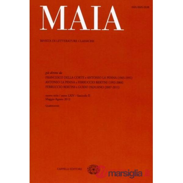 Maia. Rivista di letterature classiche (2012). Vol. 2