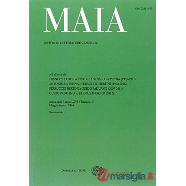 Maia. Rivista di letterature classiche (2014). Vol. 2