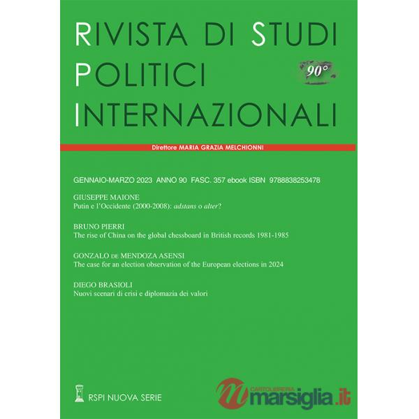 Rivista di studi politici internazionali (2023). Vol. 1