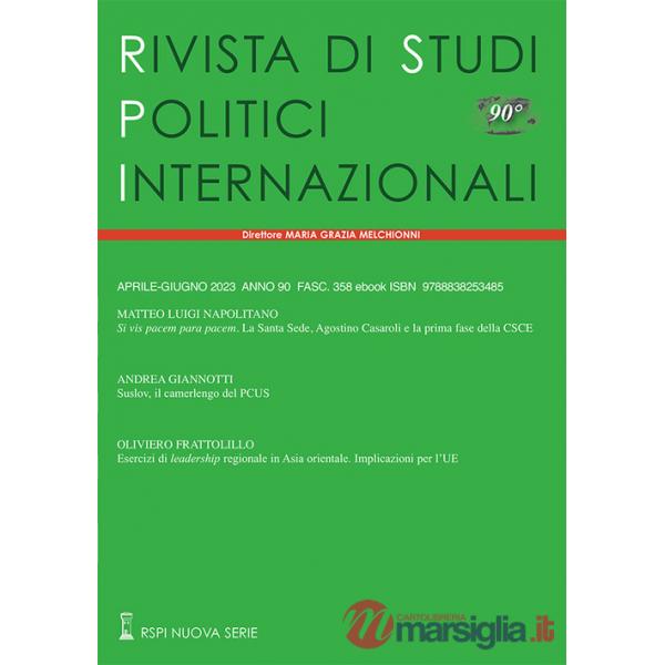 Rivista di studi politici internazionali (2023). Vol. 2