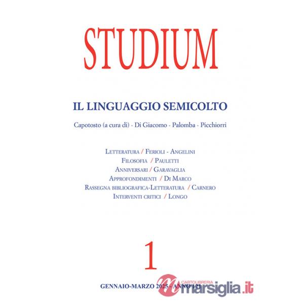 Studium (2025). Vol. 1: Il linguaggio semicolto