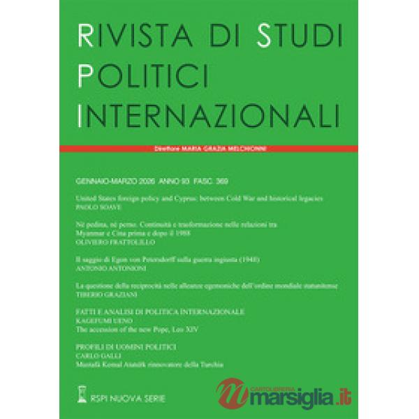 Rivista di studi politici internazionali (2026). Vol. 1