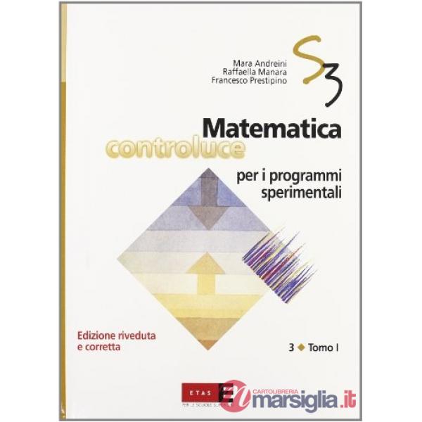 MATEM.CONTROLUCE S3 X PROGR. TOMO 1/2