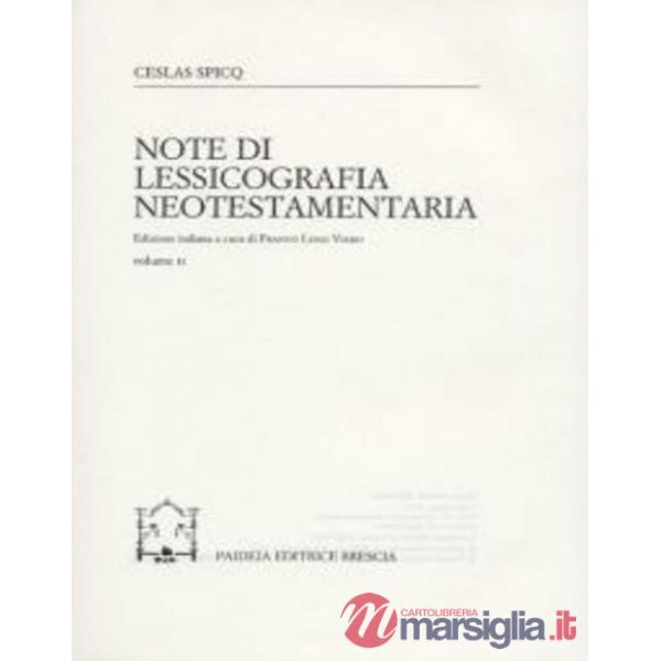 Note di lessicografia neotestamentaria. Vol. 2