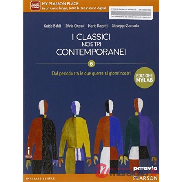 CLASSICI NOSTRI CONTEMPORANEI 6 ED. MYLAB VOL + ITE + DIDA + MYLAB