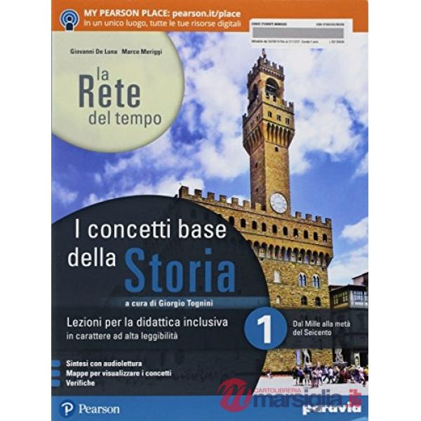 RETE TEMPO CONCETTI BASE STORIA 1 VOL + ITE