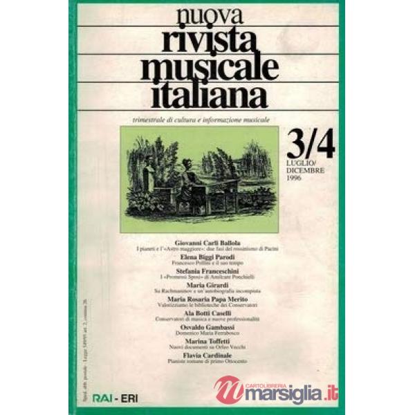 Nuova rivista musicale italiana (1996) vol. 3-4