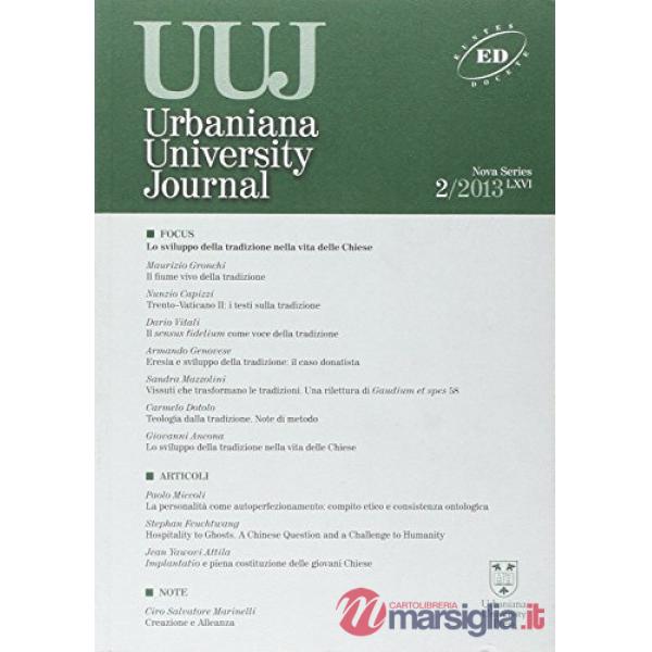 Urbaniana University Journal. Euntes Docete (2013). Vol. 2: Lo sviluppo della tradizione nella vita delle Chiese