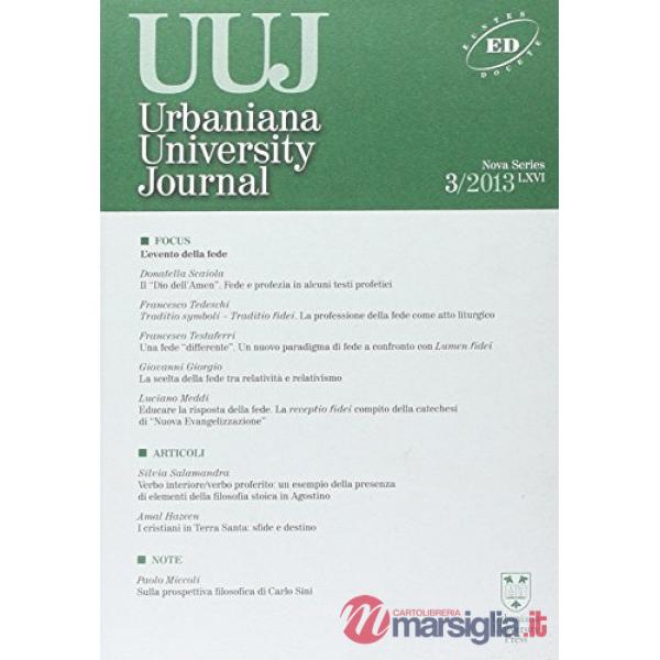 Urbaniana University Journal. Euntes Docete (2013). Vol. 3: L'evento della fede
