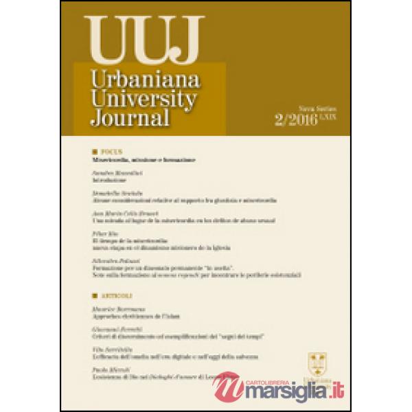 Urbaniana University Journal. Euntes Docete (2016). Vol. 2: Misericordia, missione e formazione