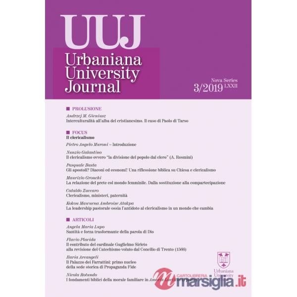 Urbaniana University Journal. Euntes Docete (2019). Vol. 3: Il clericalismo