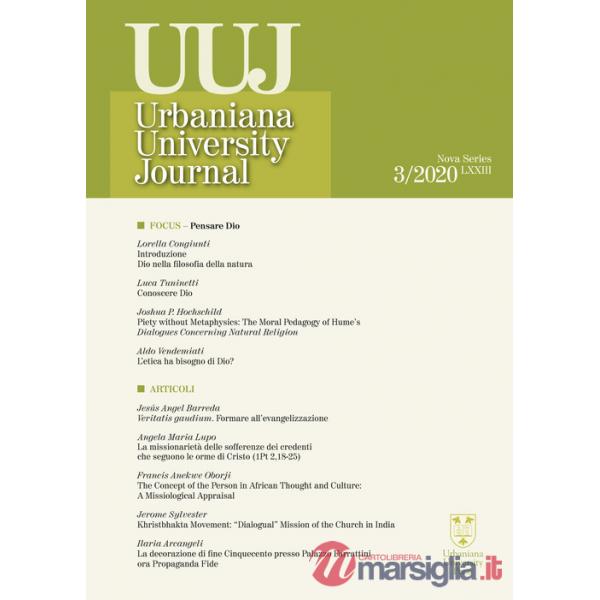 Urbaniana University Journal. Euntes Docete (2020). Vol. 3: Focus. Pensare Dio