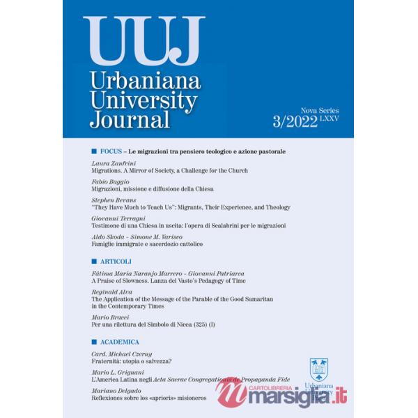 Urbaniana University Journal. Euntes Docete (2022). Vol. 3: Focus. Le migrazioni tra pensiero teologico e azione pastorale