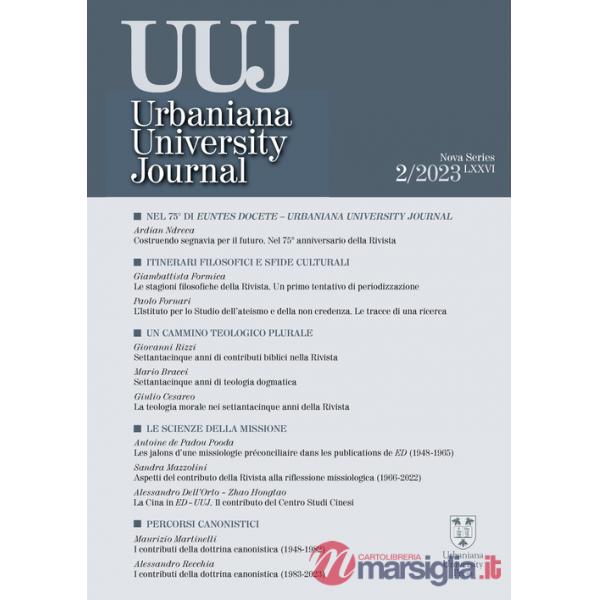 Urbaniana University Journal (2023). Vol. 2