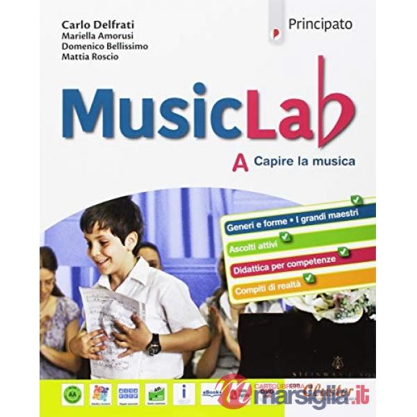 MUSICLAB A + B + QUADERNO DELLE COMPETENZE + DVD 1 + DVD 2