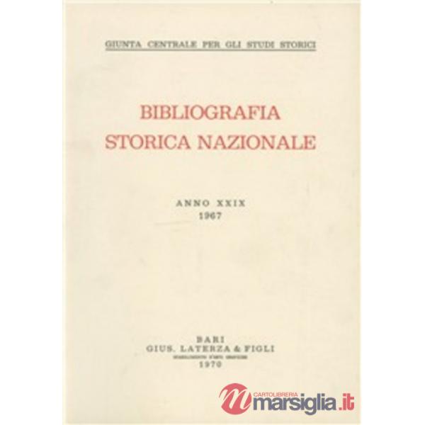 Bibliografia storica nazionale (1967). Vol. 29