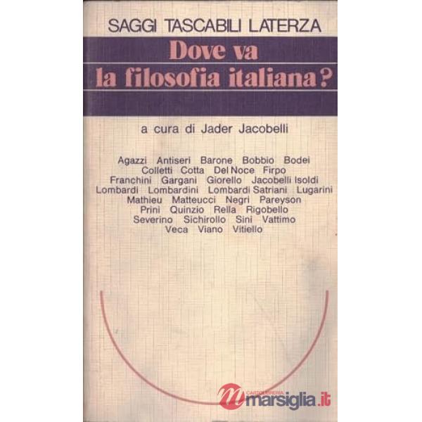 Dove va la filosofia italiana?