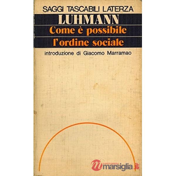 Com'è possibile l'ordine sociale